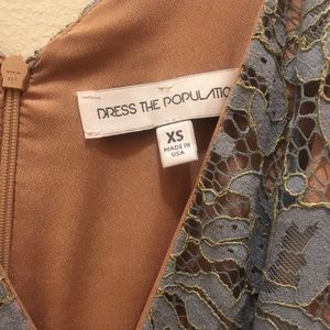 Beautiful floor length blue lace dress!